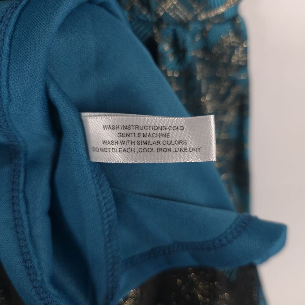 MISS BEHAVE GIRLS New Dress 12 Metallic Turquoise Fit Flare Pleated Stephanie - Picture 13 of 14